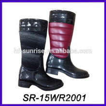 pu pattern rain boot luxury rain boot